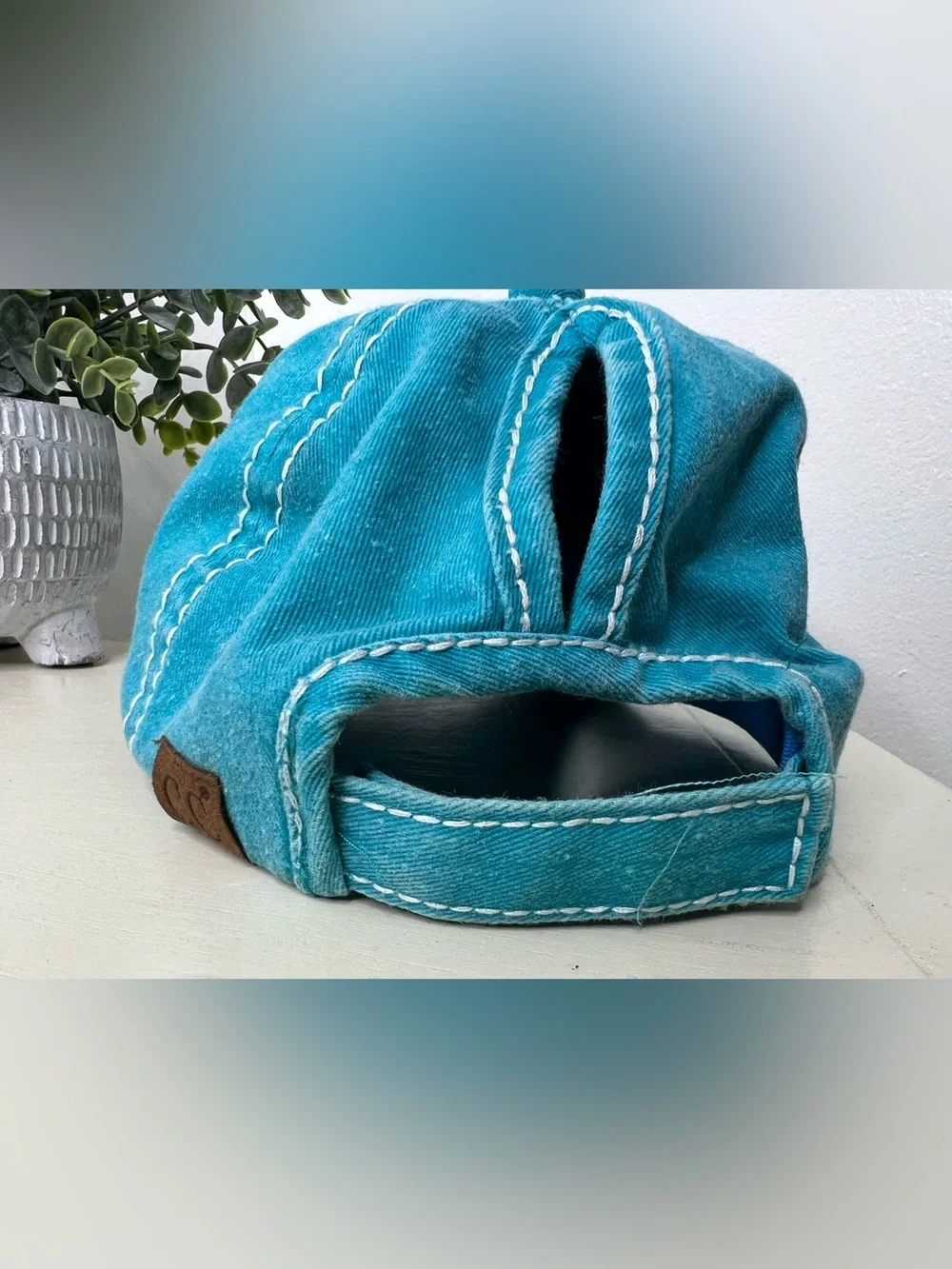 C.C. Beach happy Distressed Hat